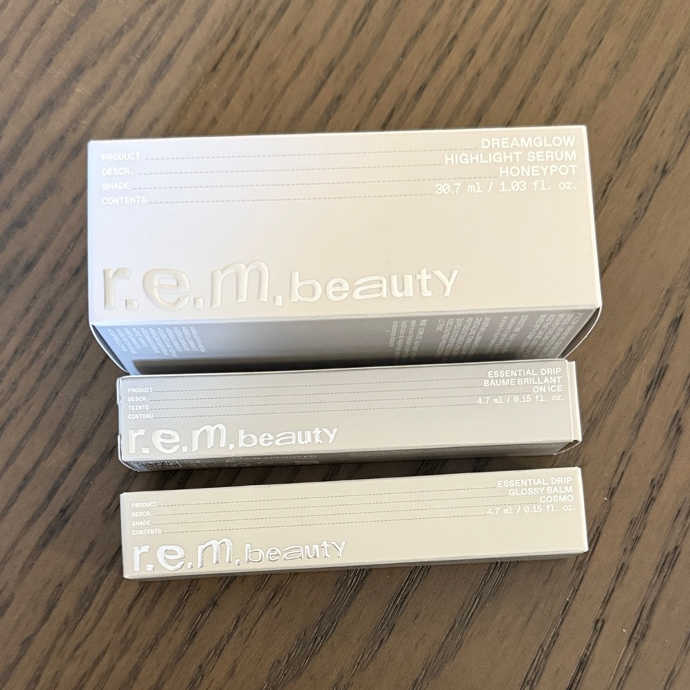 Selena Gomez brand R.E.M. Beauty Highlighter & Lip Gloss Set -new/factory sealed